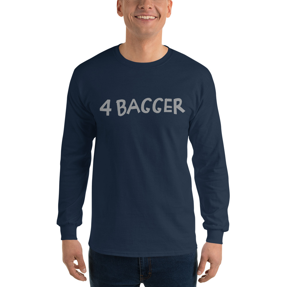 4 Bagger Men’s Long Sleeve Shirt - Image 2